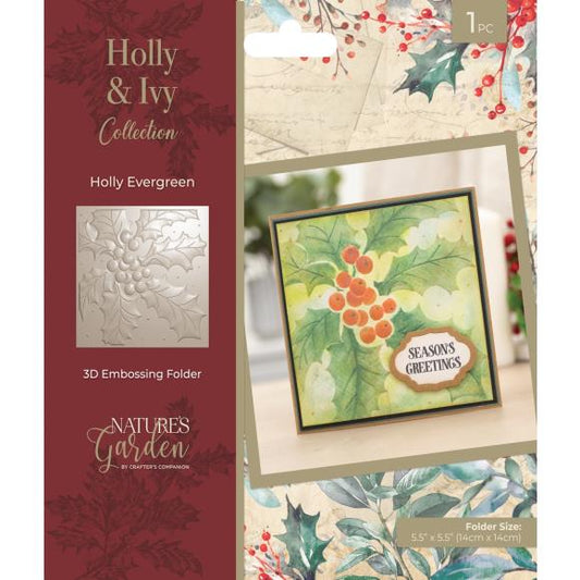 Nature's Garden 3D Embossing Folder 5.5"X5.5"