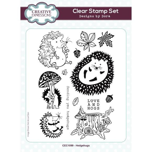 Creative Expressions Designs By Dora Clear Stamp Set 6"X8"
