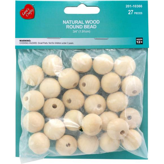 CousinDIY Wood Beads Value Pack 27/Pkg
