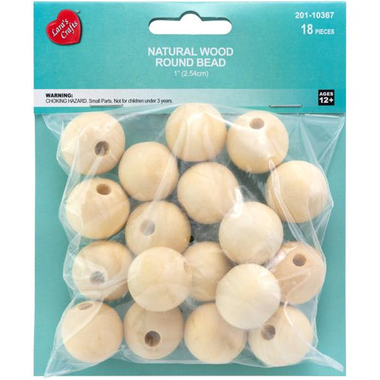 CousinDIY Wood Beads Value Pack 18/Pkg