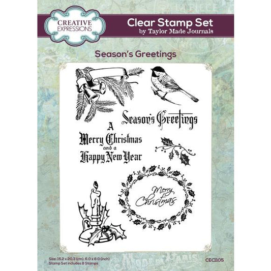 Creative Expressions Taylor Made Journals Clear Stamp 6"X8"