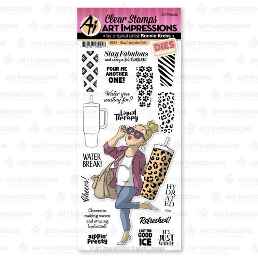 Art Impressions Laugh Lines Stamp & Die Set