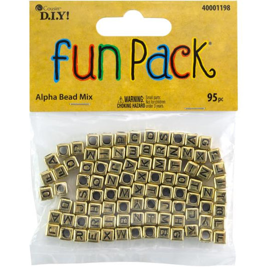 CousinDIY Metal Alphabet Bead Mix