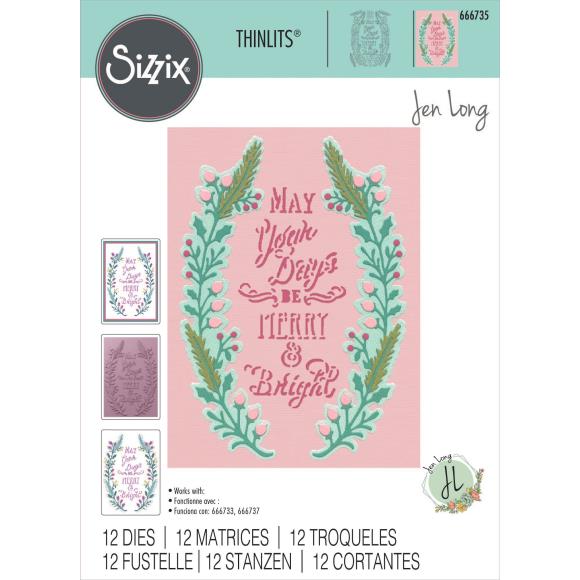 Sizzix Thinlits Die Set 12/Pkg By Jen Long