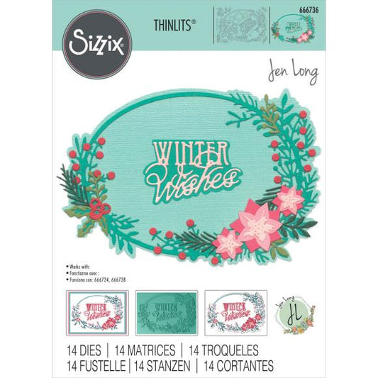 Sizzix Thinlits Die Set 14/Pkg By Jen Long