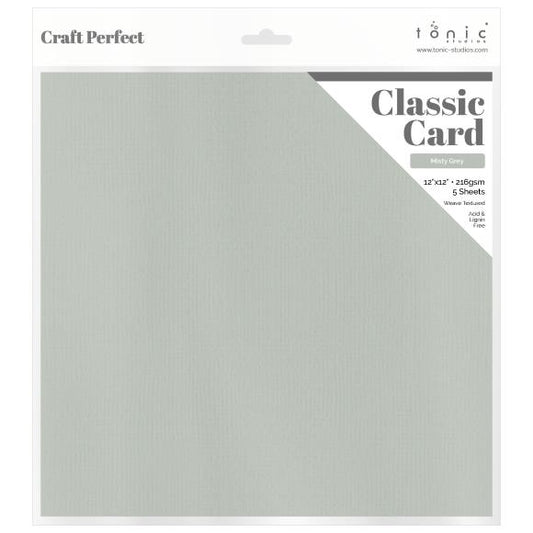 Craft Perfect Weave Texture 80lb Cardstock 12"X12" 5/Pkg