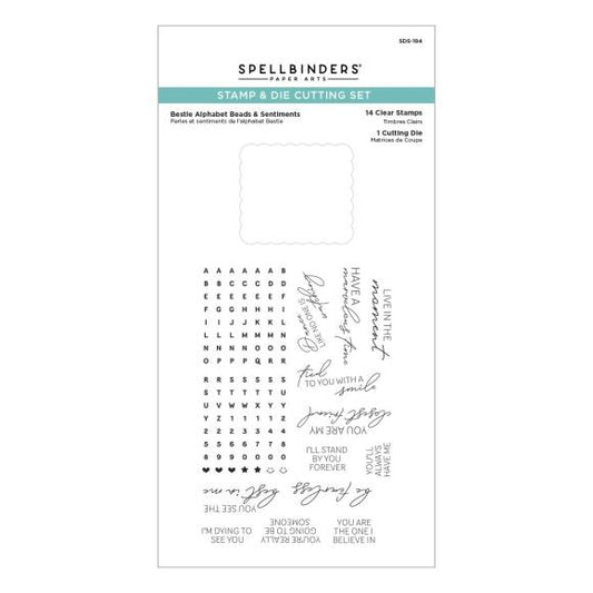 Spellbinders Clear Stamps & Die Set From Beads Of Friendship