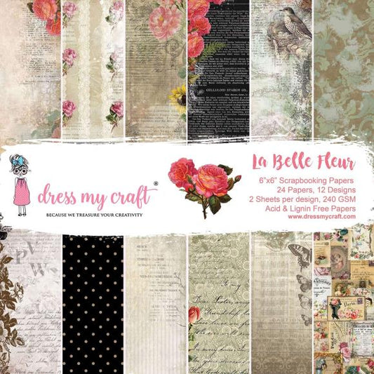 Dress My Craft Single-Sided Paper Pad 6"X6" 24/Pkg