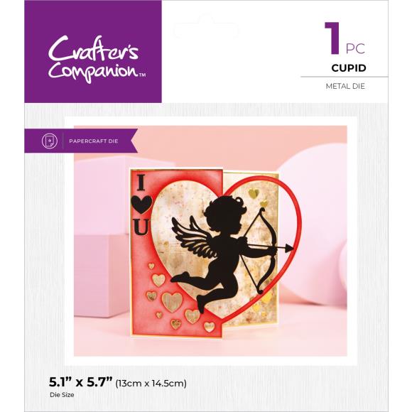 Crafters Companion Metal Die Edgeable - Cupid