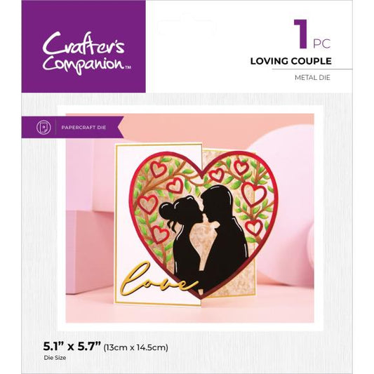 Crafters Companion Metal Die Edgeable - Loving Couple