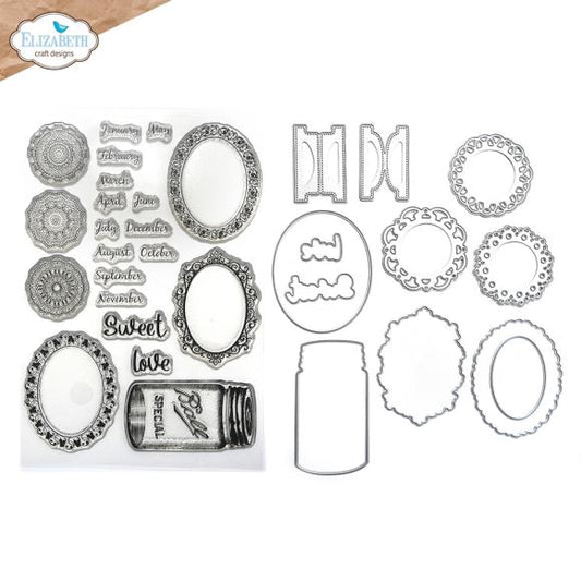 Elizabeth Craft Stamp And Die Set