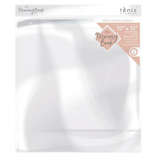 Tonic Studios Memory Box Clear Pockets 12"X12"