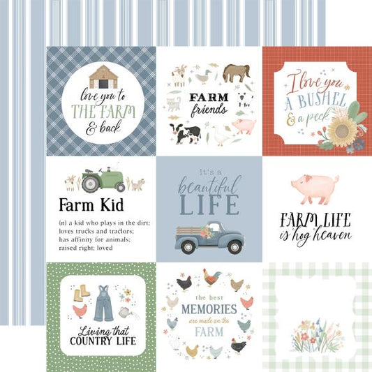 On The Farm Double-Sided Cardstock 12"X12"