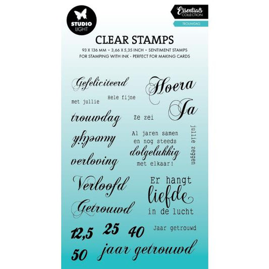 Studio Light Essentials Clear Stamps 20/Pkg