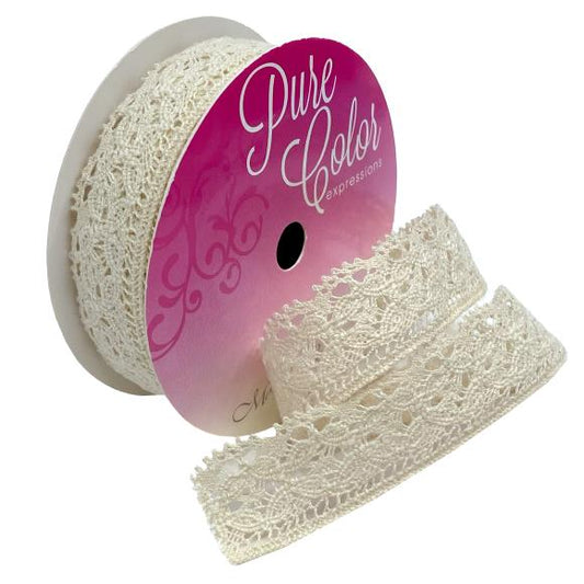 Morex Ribbon Crocheted Lace 7/8"X3yd