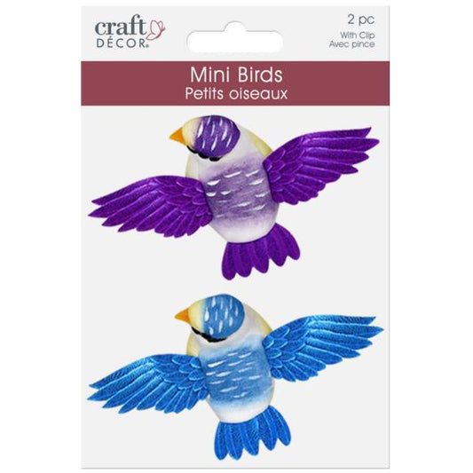 Craft Dcor Essentials FlyingBirds 3.8" 2/Pkg