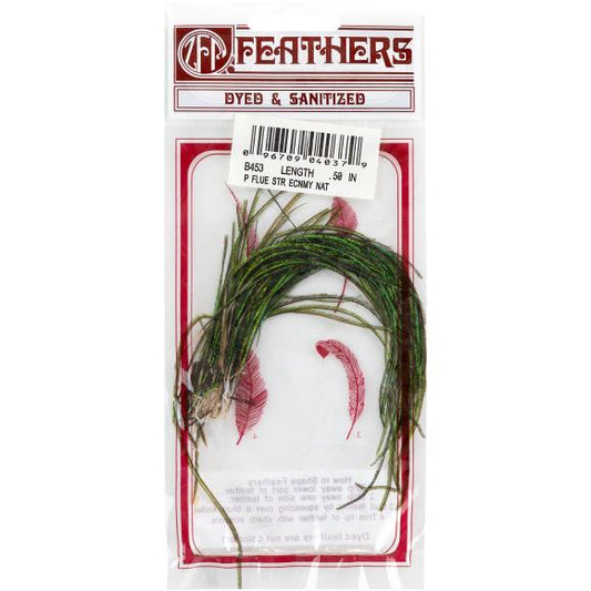 Zucker Strung Peacock Flue Feathers