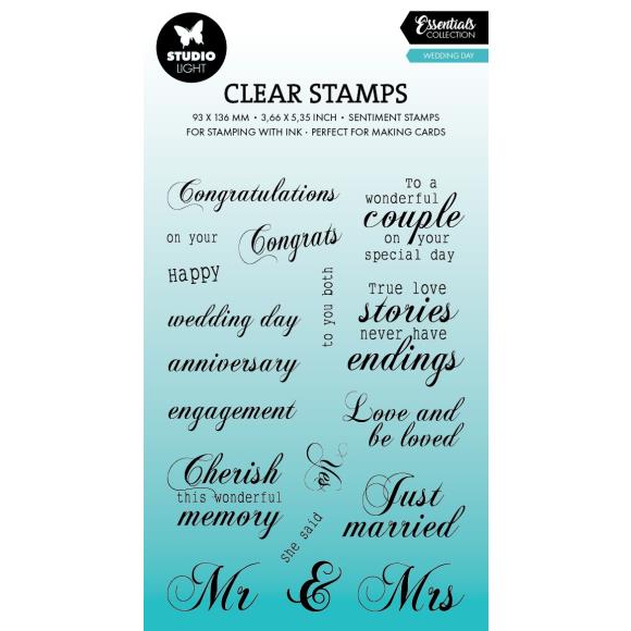 Studio Light Essentials Clear Stamps 18/Pkg