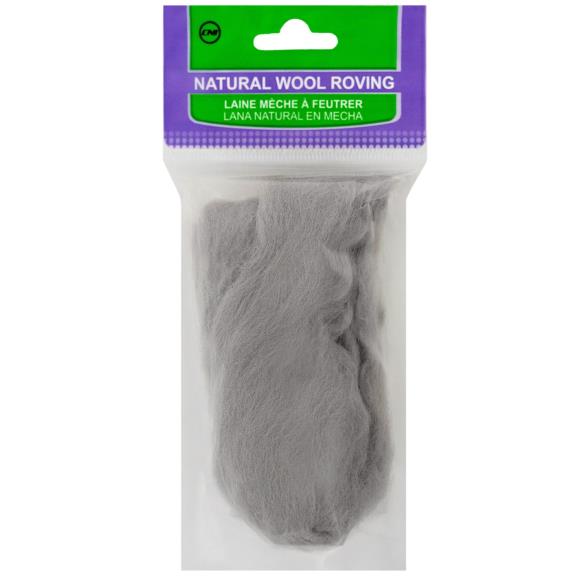 Clover Natural Wool Roving .3oz