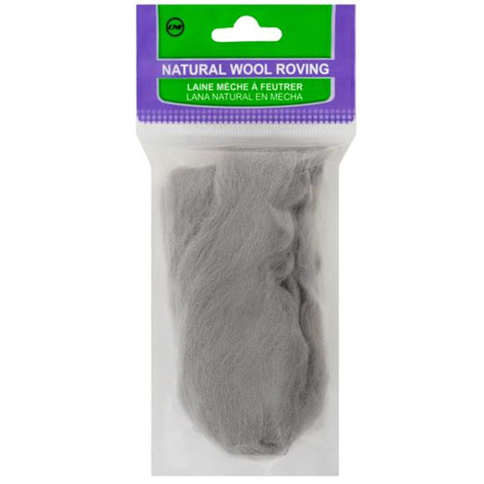 Clover Natural Wool Roving .3oz