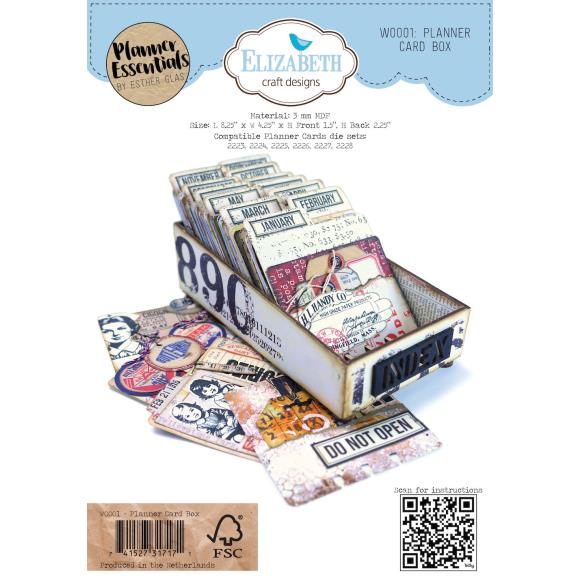 Elizabeth Craft Planner Card Box MDF
