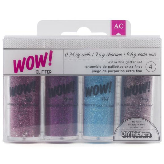WOW! Extra Fine Glitter .34oz 4/Pkg