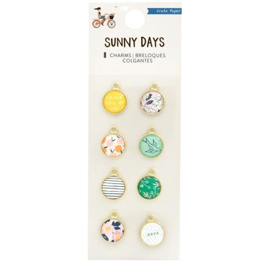Maggie Holmes Sunny Days Charm Embellishments 8/Pkg
