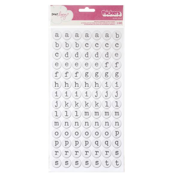 Dear Lizzy Daydreamer Thickers Alpha Stickers 5.5x11 2/Sheet
