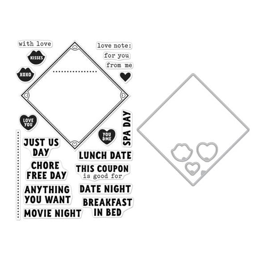 Hero Arts Love Notes Stamps & Dies Bundle