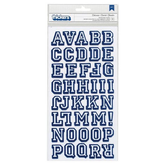 American Crafts Chipboard Alphabet Stickers 91/Pkg