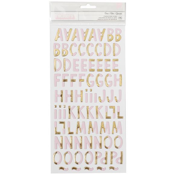 Cute Girl Thickers Alpha Stickers 5.5"X11" 175/Pkg