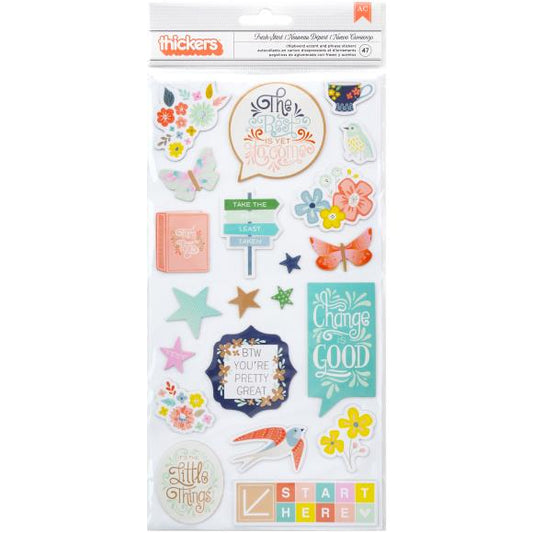 Paige Evans Turn The Page Thickers Stickers 5.5"X11" 47/Pkg
