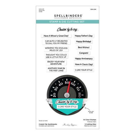 Spellbinders Clear Stamp & Die Set By Mindy Eggen