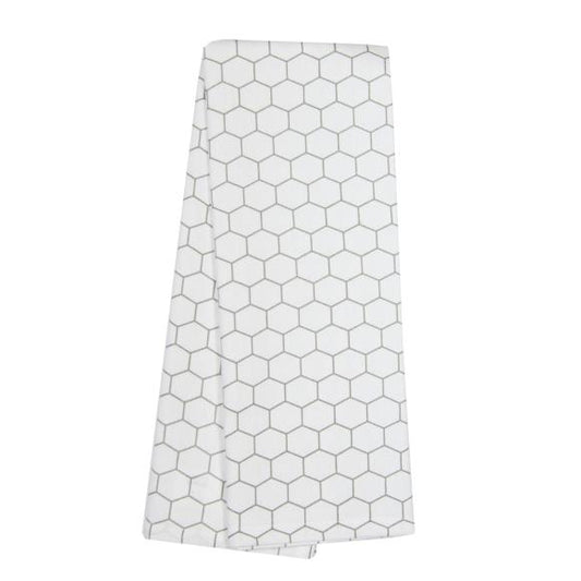 Dunroven House Printed Gray Tea Towel 20"X28"