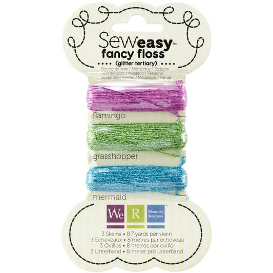 Sew Easy Glitter Floss 8.7yd 3/Pkg