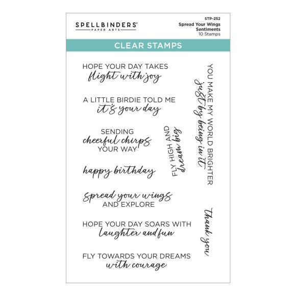 Spellbinders Clear Stamp Set From Cheerful Chirps
