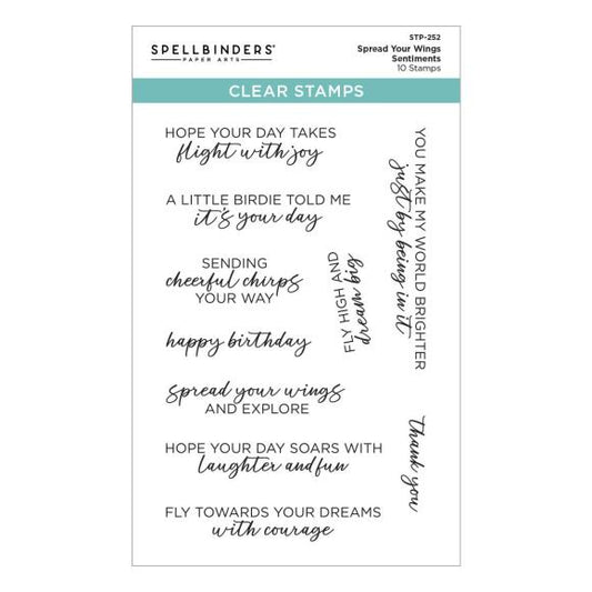 Spellbinders Clear Stamp Set From Cheerful Chirps