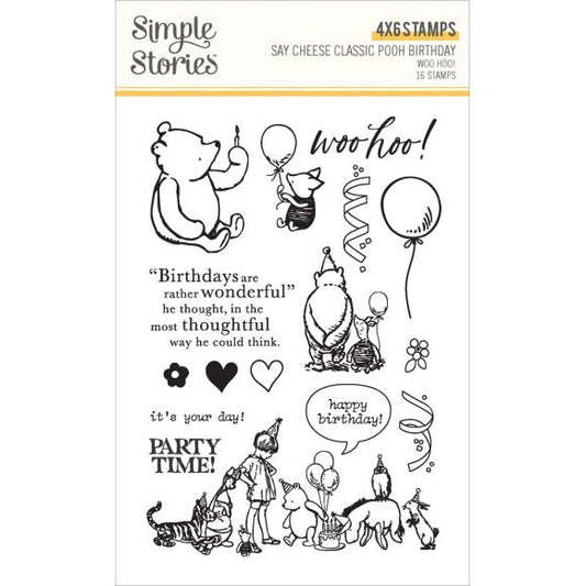 Say Cheese Classic Pooh Birthday Photopolymer Stamps