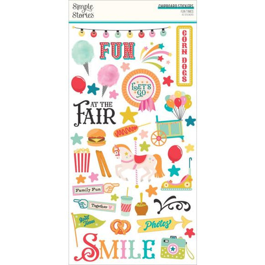 Simple Stories Chipboard Stickers 6"X12"