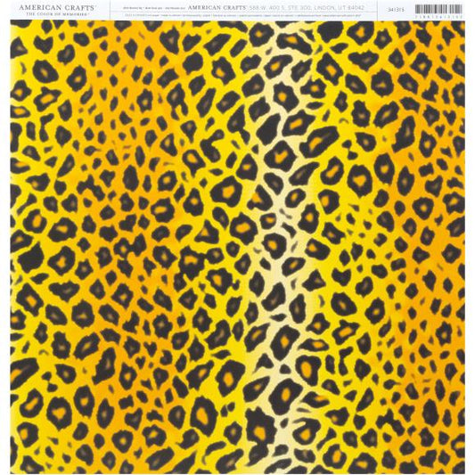 American Crafts Animal Single-Sided Cardstock 12"X12"