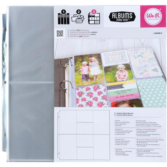 We R Binder Photo Sleeves 12"X12"