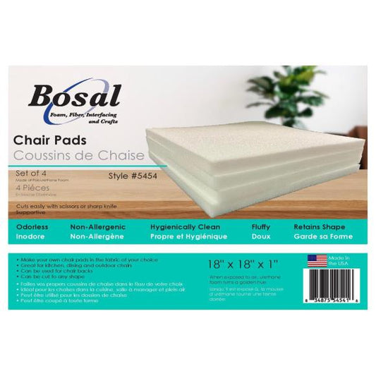Bosal Foam Square Chair Pad 4/Pkg