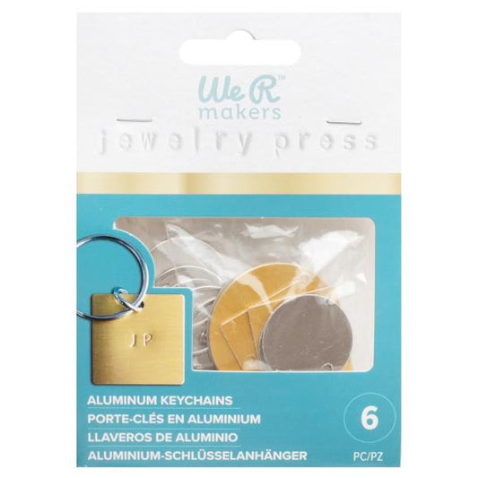 We R Makers Jewelry Press Aluminum Charms 6/Pkg