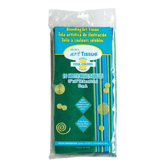 Spectra Deluxe Bleeding Art Tissue 10 Color Cool