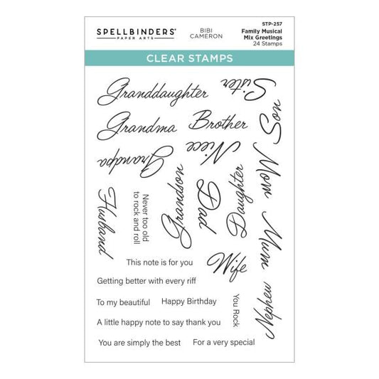 SpellbinderS Clear Stamp Set by Bibi Cameron