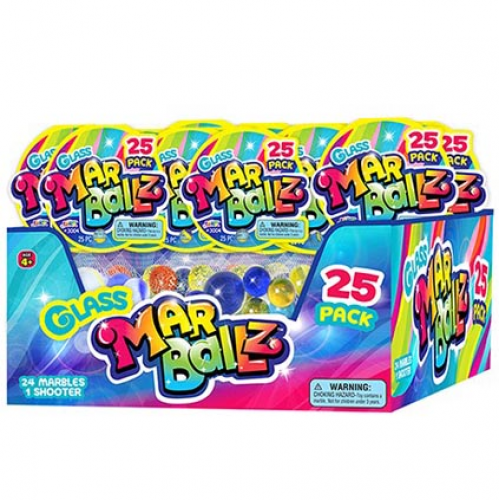 25pk GLASS MARBALLZ CDU ASST (Case of 24)