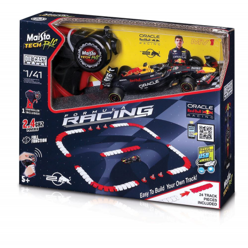 1:41 FORMULA RACING RC WITH TRACK- RED BULL (Case of 6)