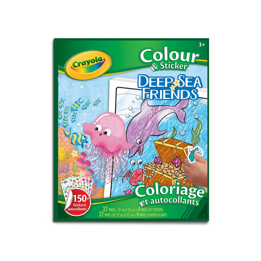 Crayola Colour & Sticker, Deep Sea Friends (Case of 12)