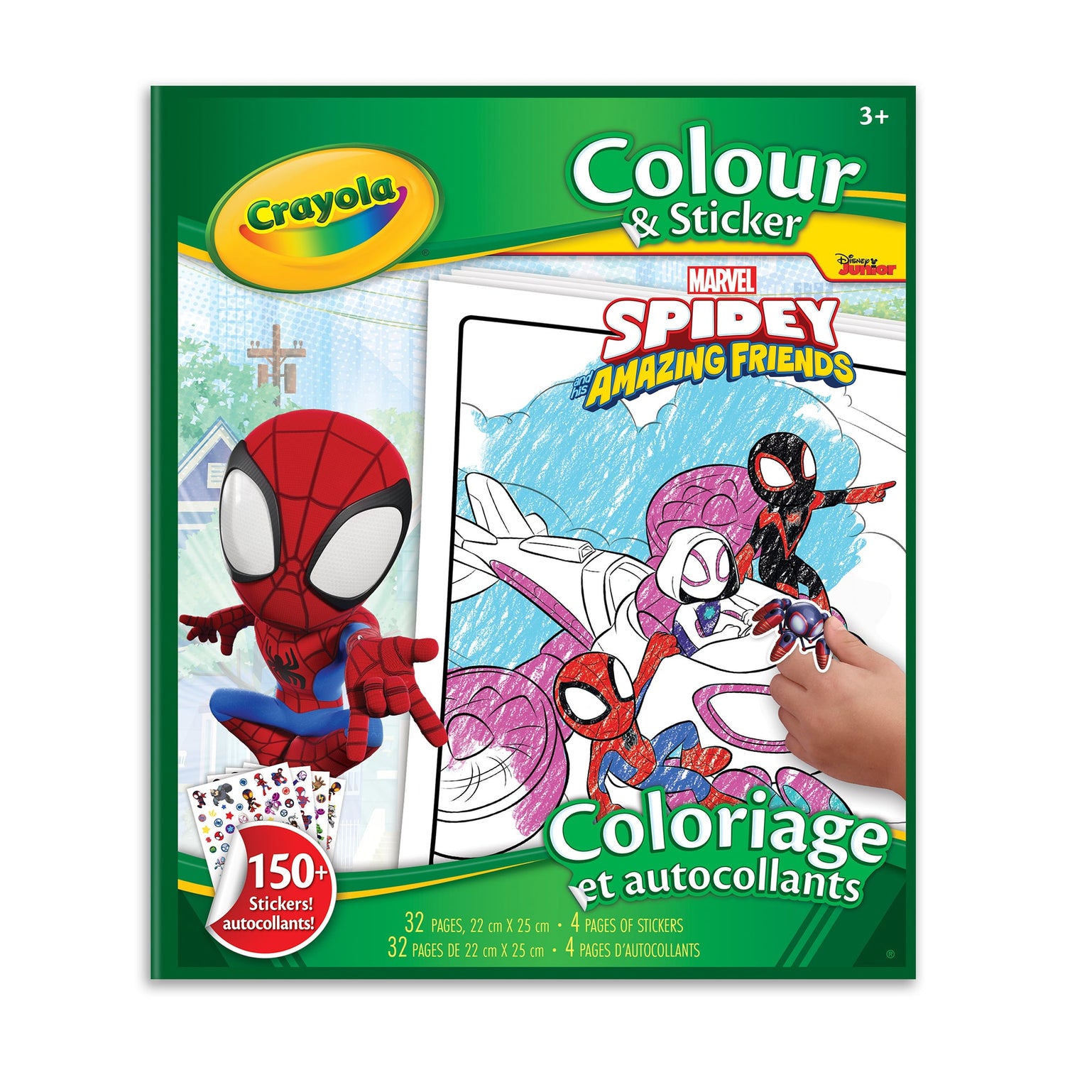 Crayola Colour & Sticker, Spidey & Friends (Case of 12)