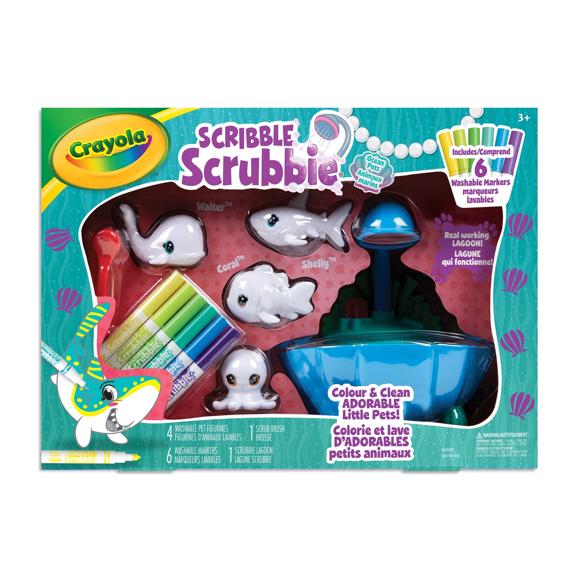 Crayola  Scribble Scrubbie Ocean Pets: Lagoon Tub Set